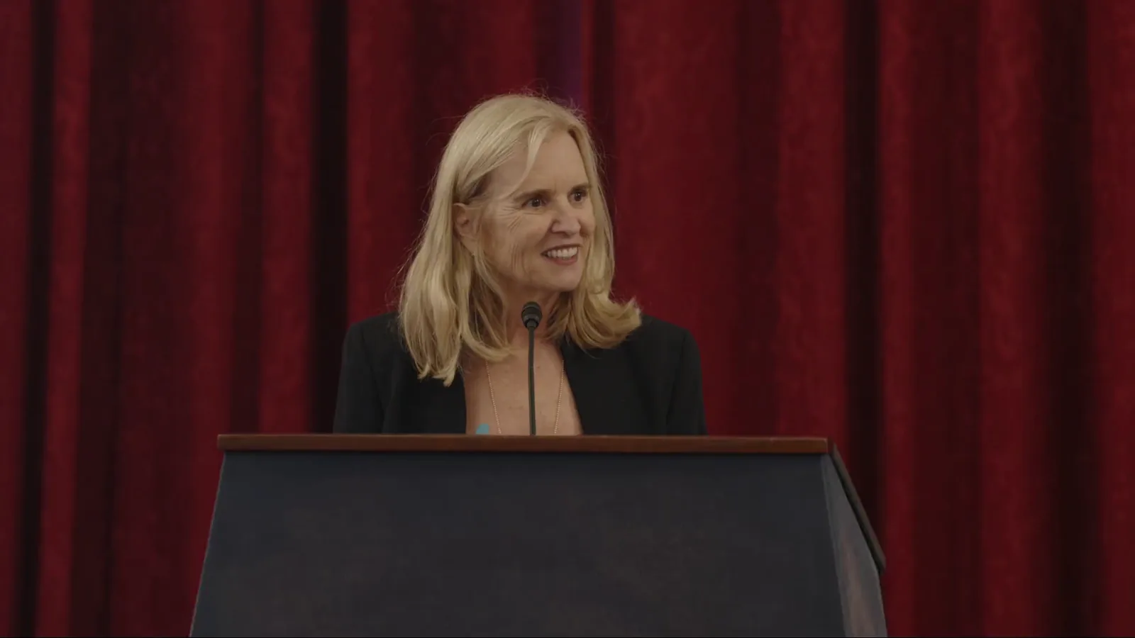 Host addressing the audience at the 2025 Robert F. Kennedy Human Rights Award Ceremony